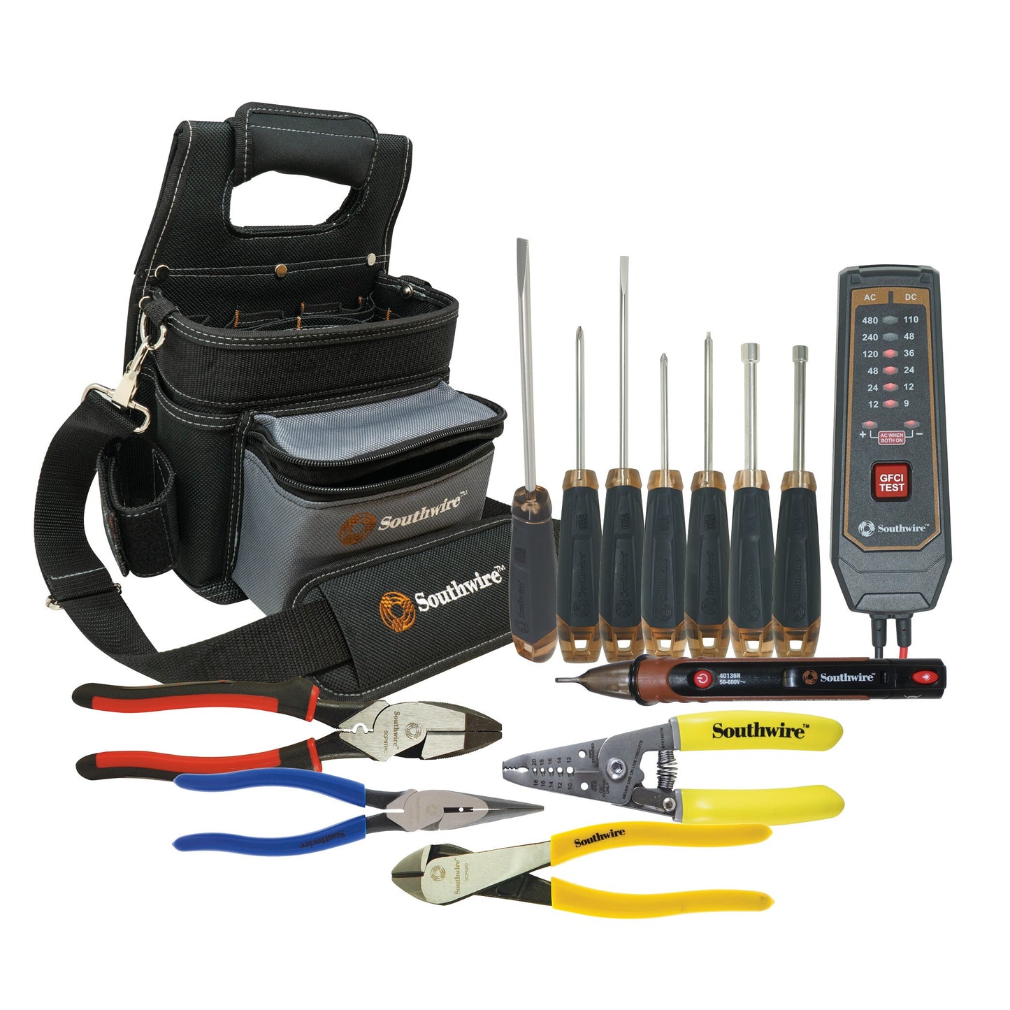 Southwire 14-Piece Household Tool Set with Soft Case 65187640