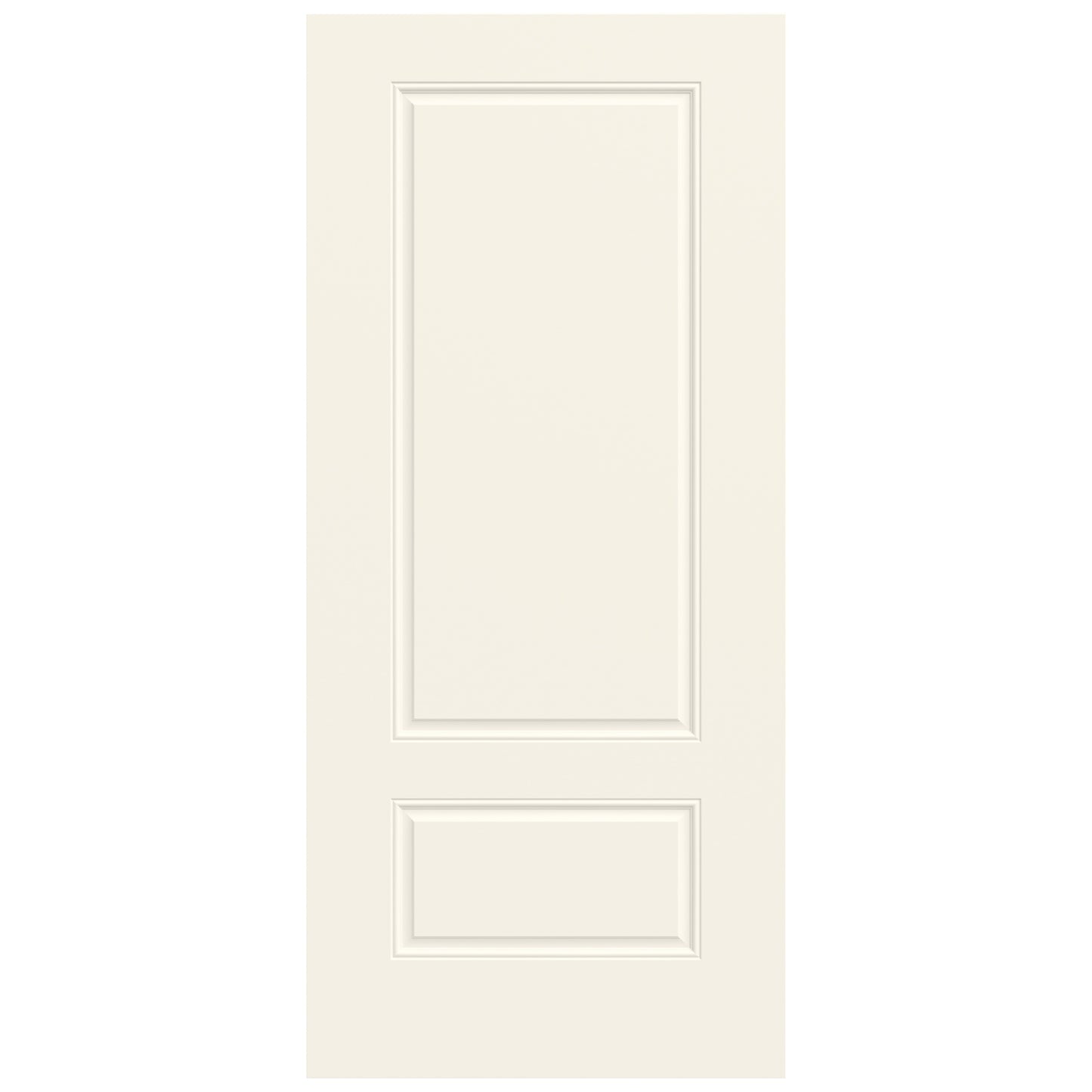 JELD-WEN 36-in x 80-in x Steel No glass Universal reversible White Painted Slab Front Door Insulating core