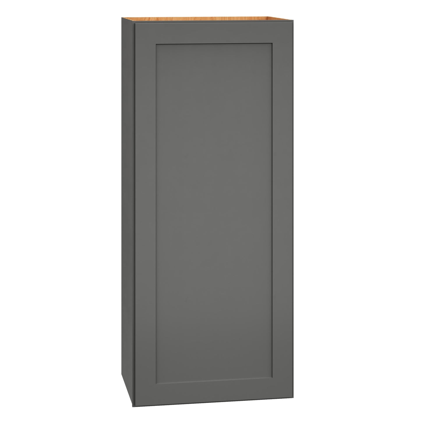 Diamond Express Jamestown 18-in W x 42-in H x 12-in D Moonstone Gray Wall Fully Assembled Plywood Cabinet Recessed Panel Shaker