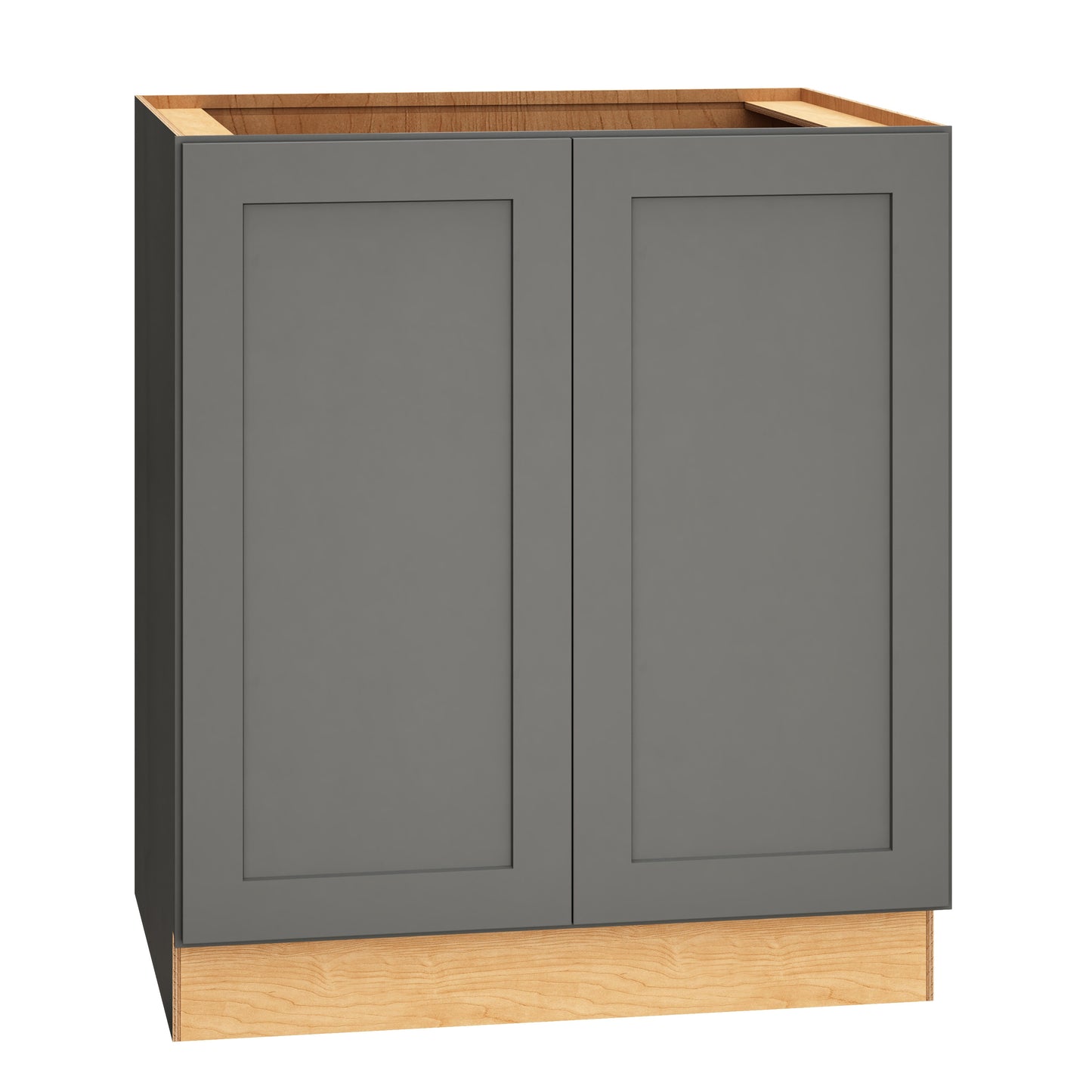 Diamond Express Jamestown 30-in W x 34.5-in H x 24-in D Moonstone Gray Base Fully Assembled Plywood Cabinet Recessed Panel Shaker