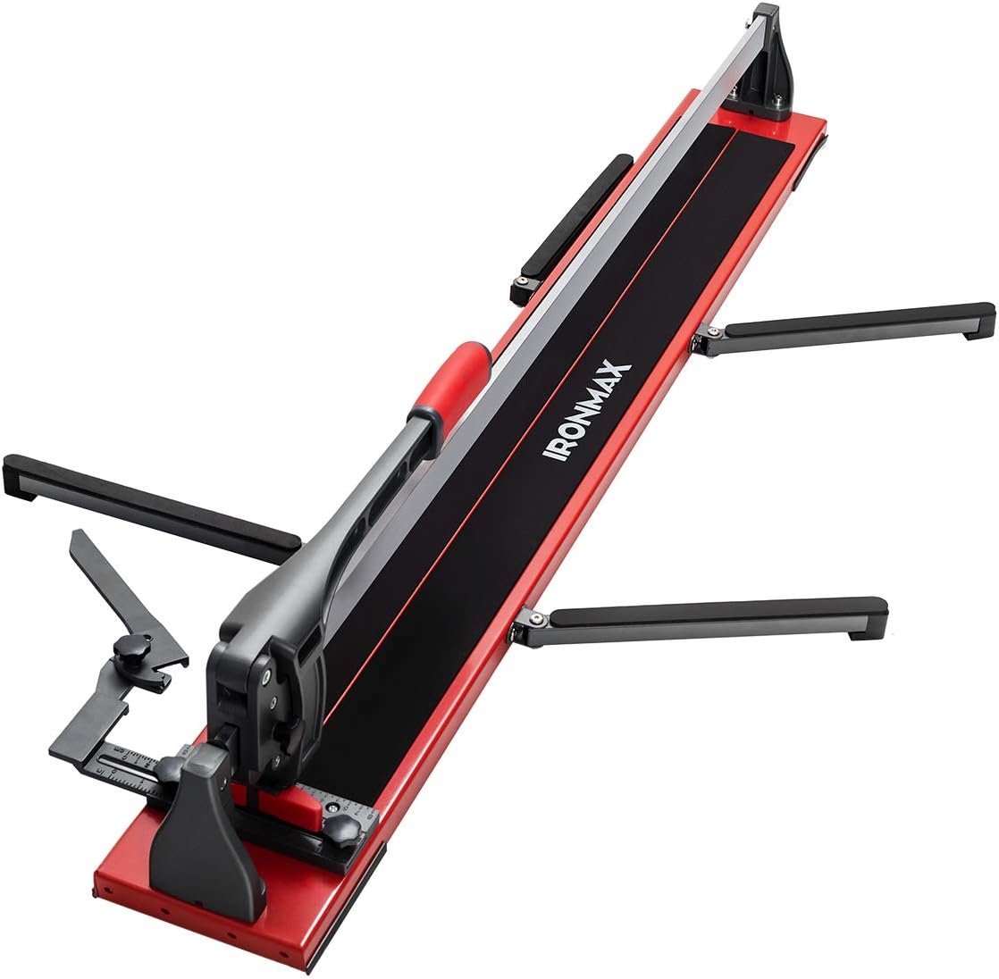 ERGOMASTER Manual Tile Cutter 48 Inch with Ergonomic Handle & Tungsten Carbide Cutting Wheels, Porcelain Ceramic Floor Tile Cutter with Anti-Skid Feet and Removable Scale (48 Inches)