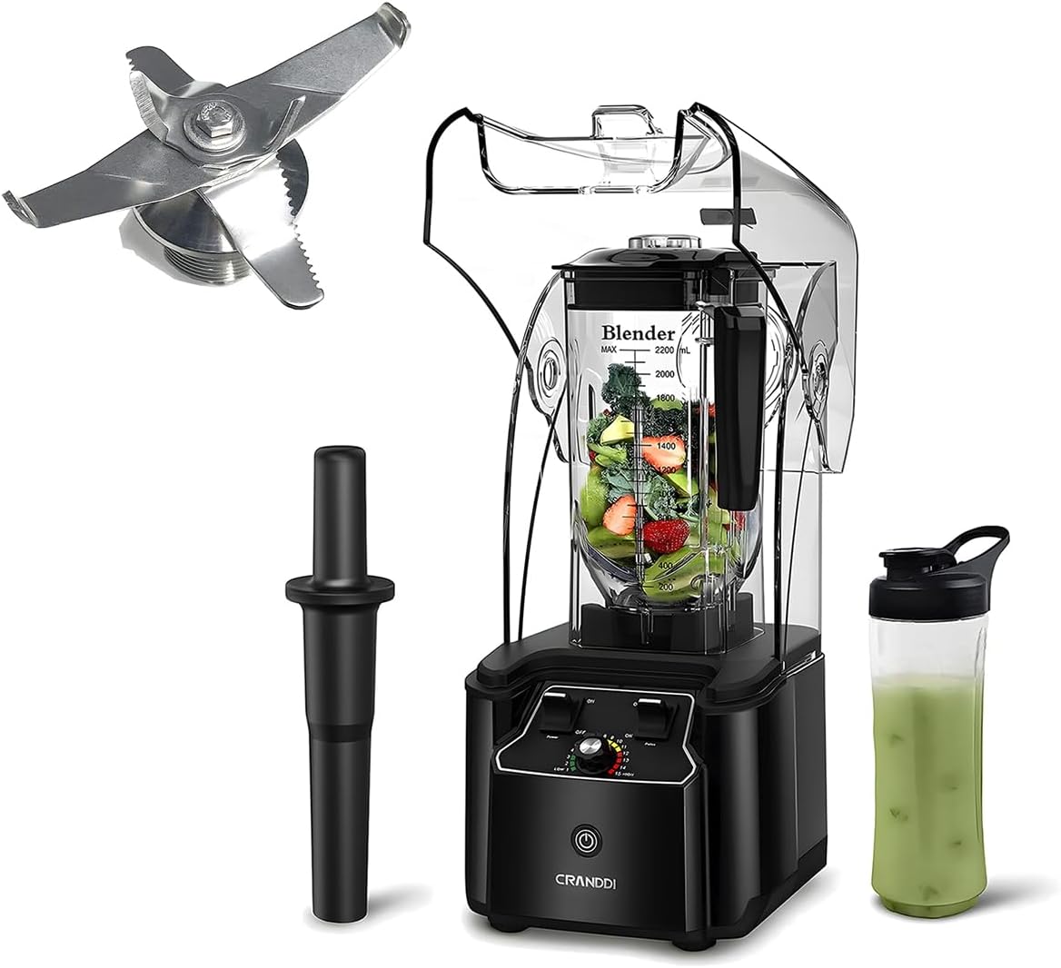 CRANDDI Commercial Quiet Blender K90 with Blade
