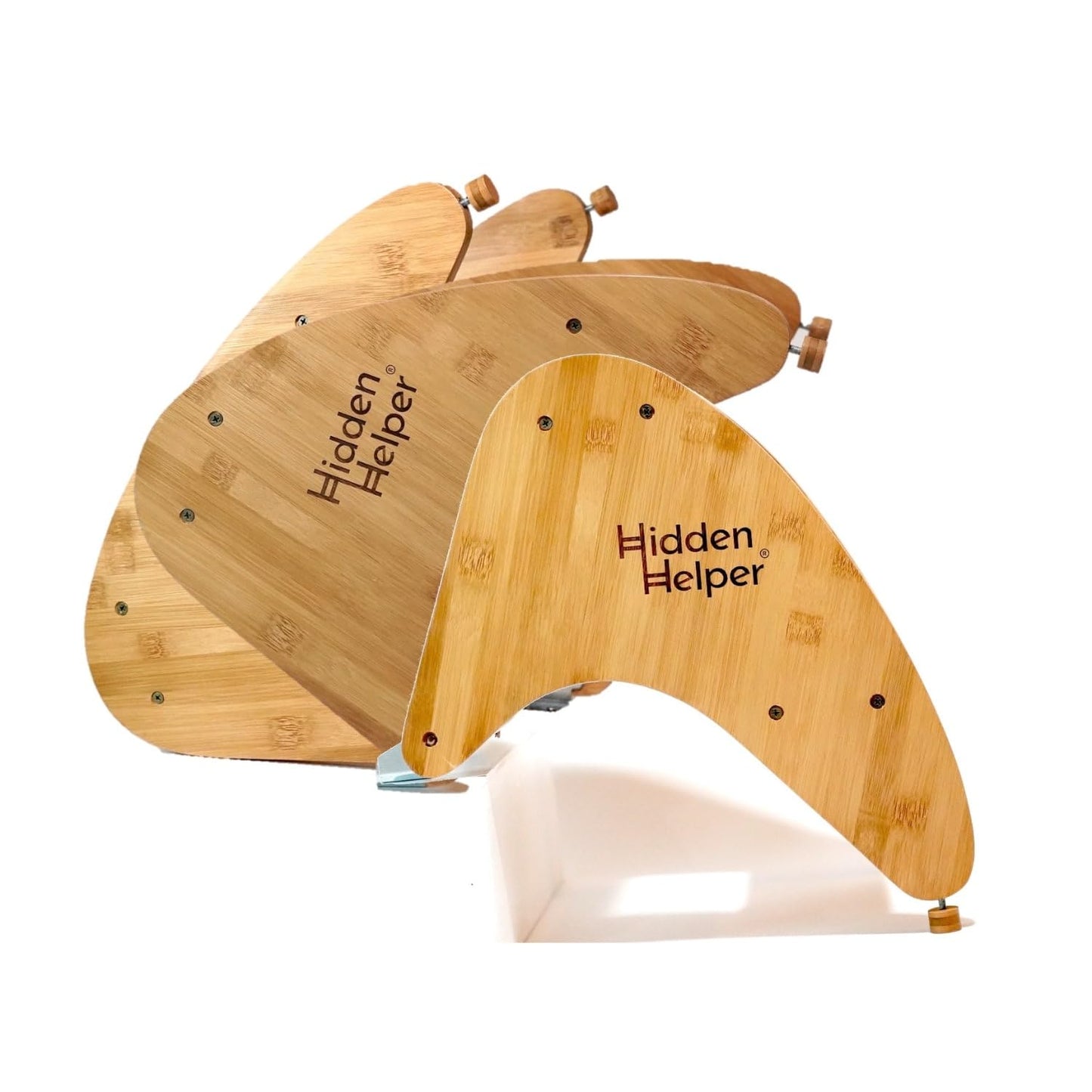 Hidden Helper Montessori Step Stool for Toddlers, Foldable Toddler Two Step Stool for Bathroom Sink & Kitchen Helper, Wooden Folding Stool for Kids Ages 2-5