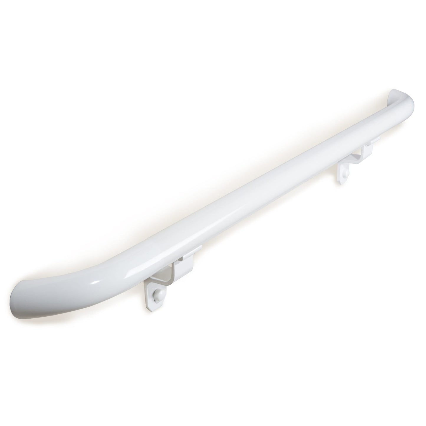 Wolf Handrail 1.9-in x 144-in White Painted Aluminum Interior/Exterior Handrail kit