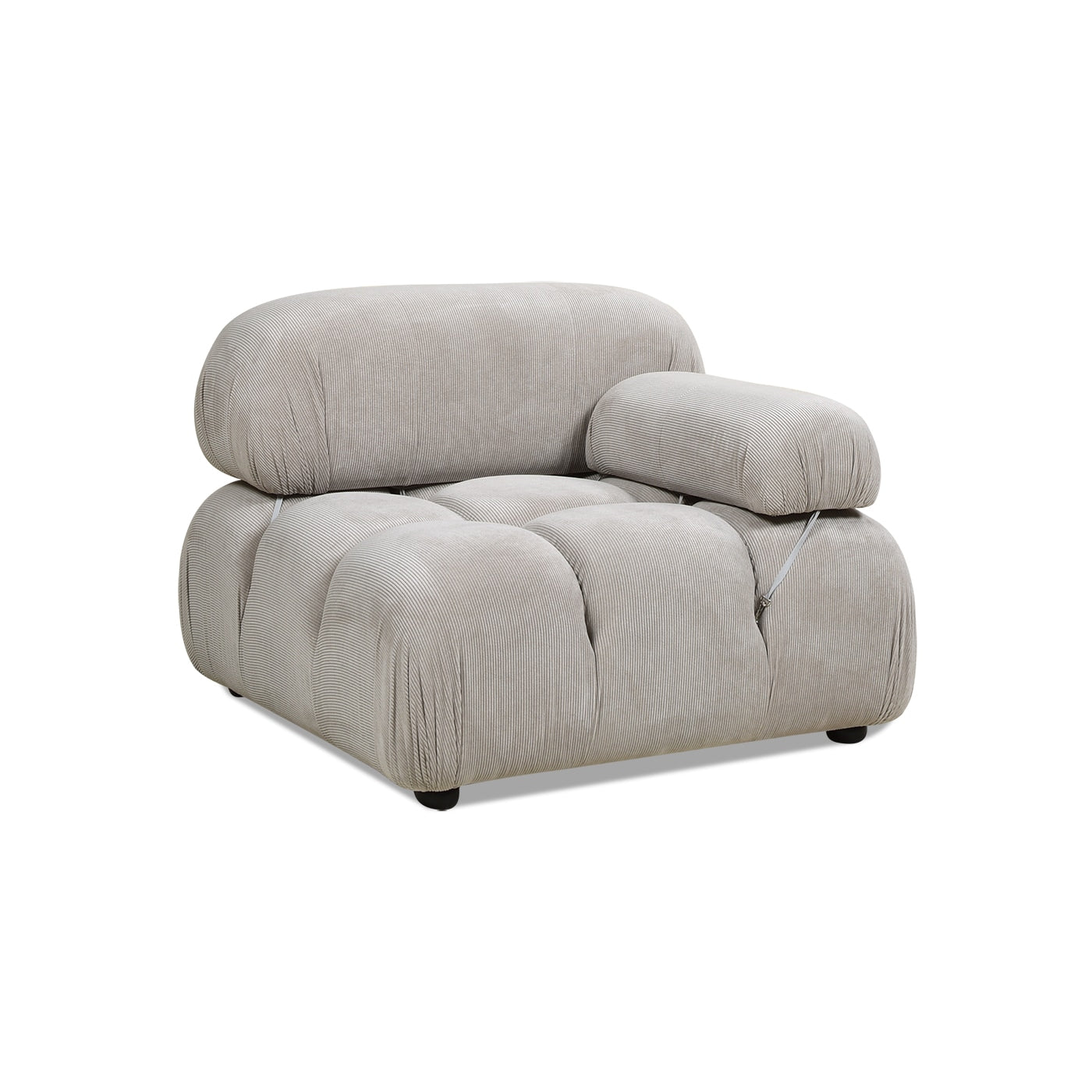Jennifer Taylor Home Marcel 23.5 W Modern Pebble Gray Accent Armchair