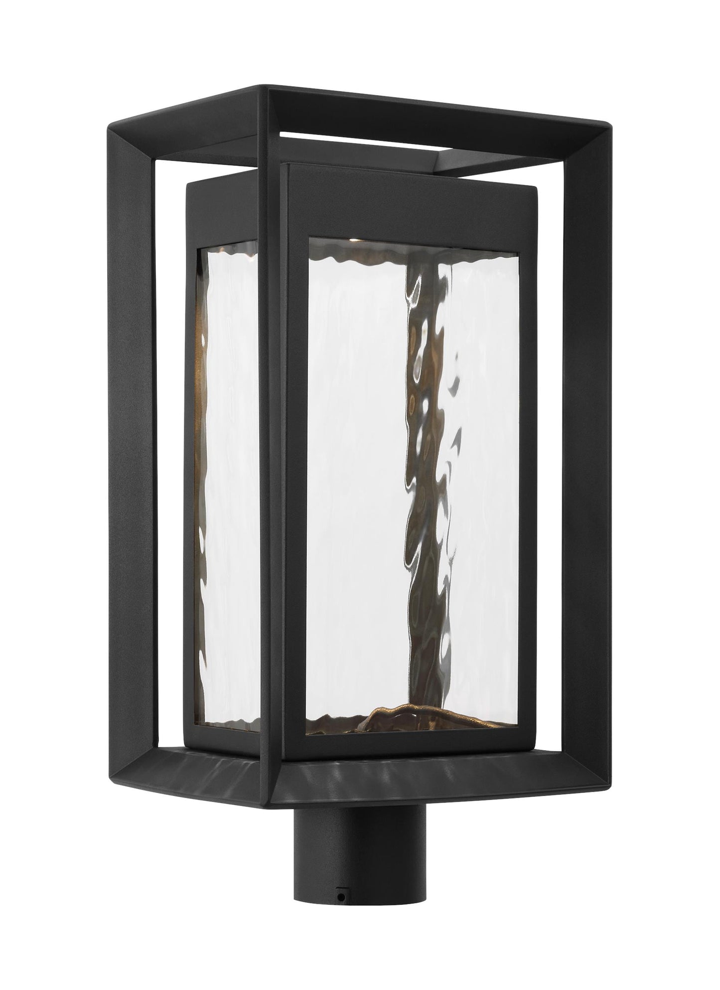 Generation Lighting Urbandale 18.75-in Textured Black Traditional Outdoor Light post lantern