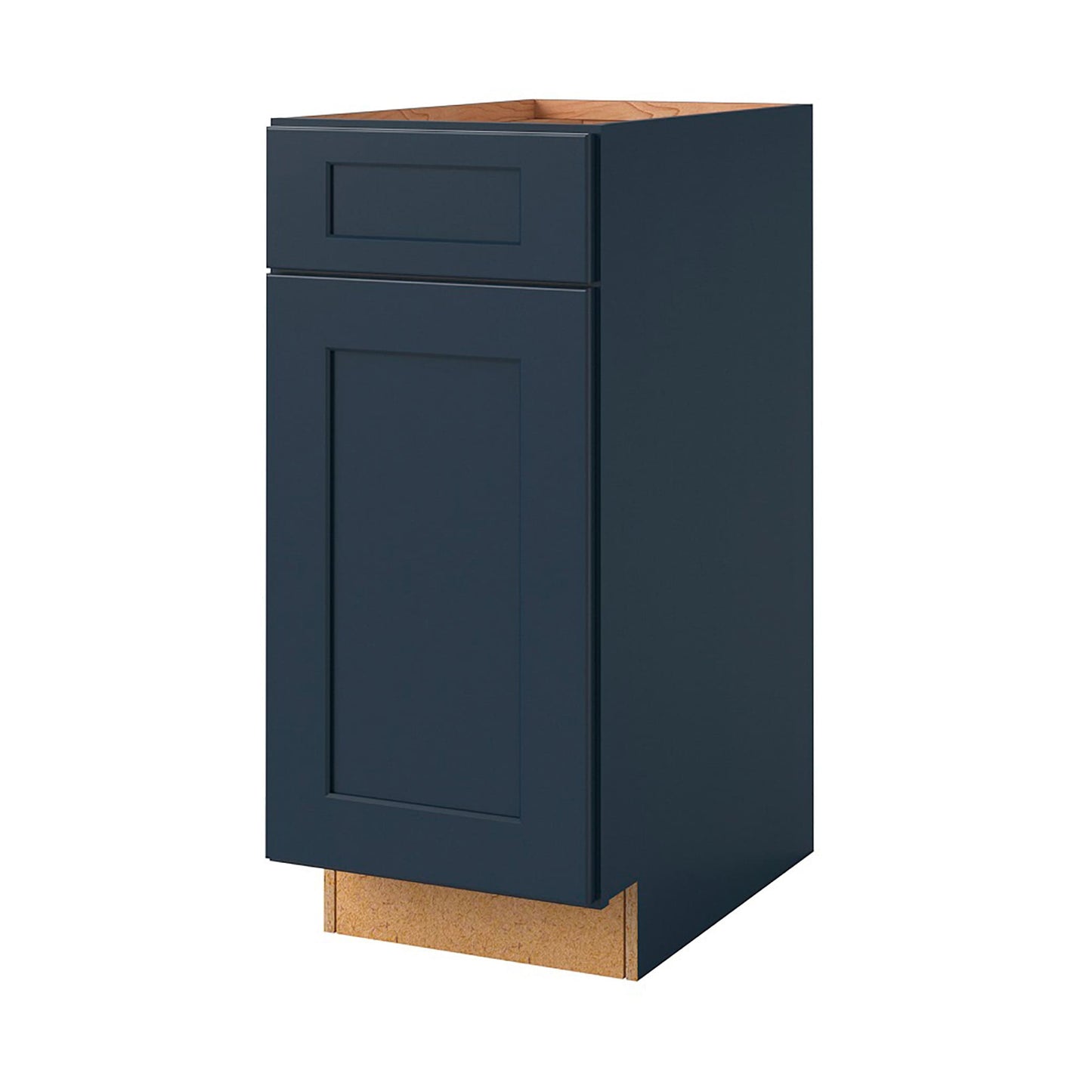 allen + roth Port 15-in W x 34.5-in H x 24-in D Navy Base Fully Assembled Cabinet Flat Panel Shaker