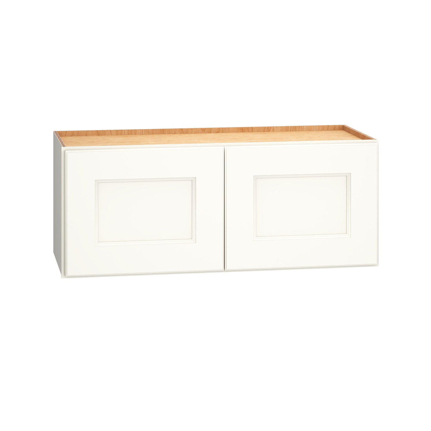 Diamond Express Macaulay 30-in W x 12-in H x 12-in D White Wall Fully Assembled Plywood Cabinet Recessed Panel Square