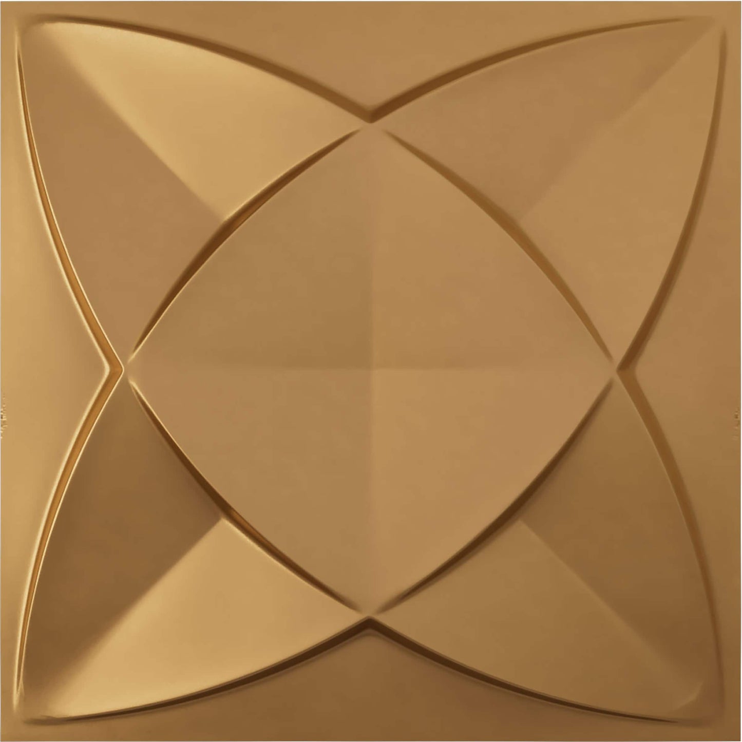Ekena Millwork 19-5/8-in x 19-5/8-in Embossed Gold PVC 12 -Pack