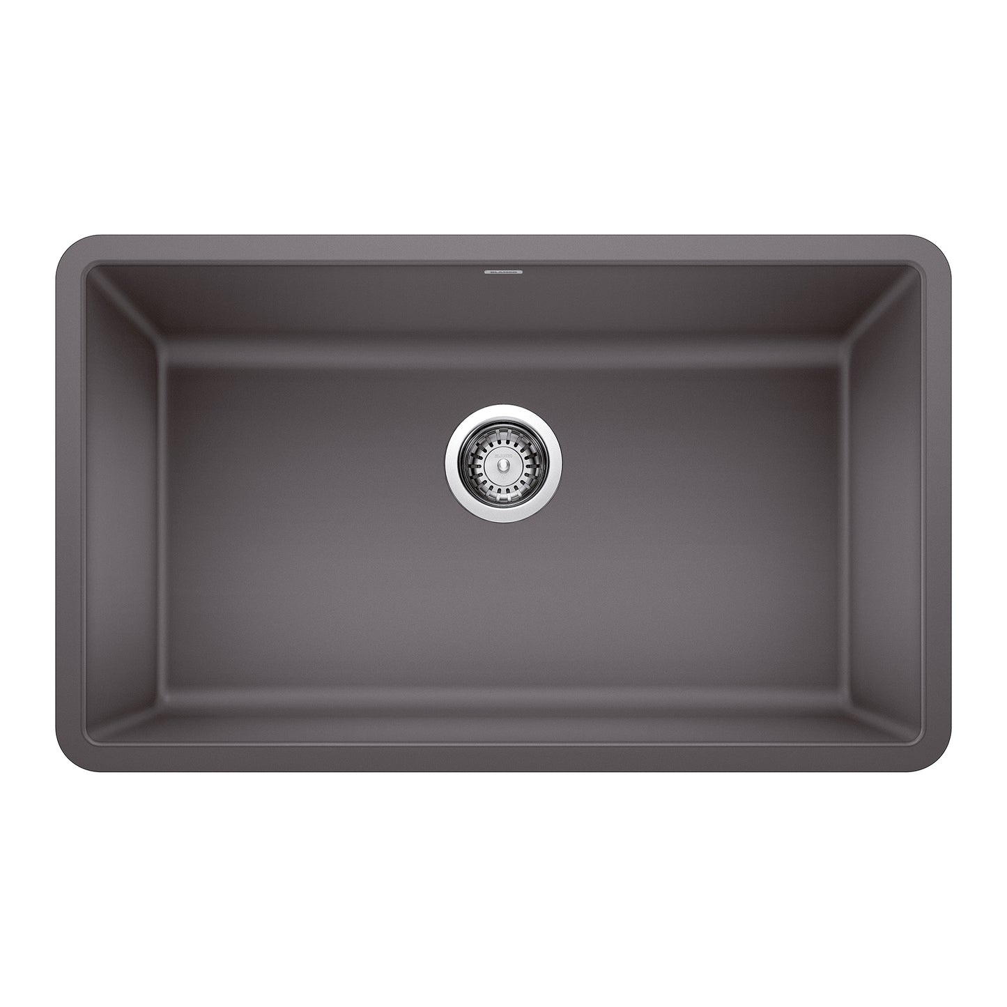 BLANCO Precis Silgranit Undermount 30-in x 18-in Granite Single bowl Kitchen Sink