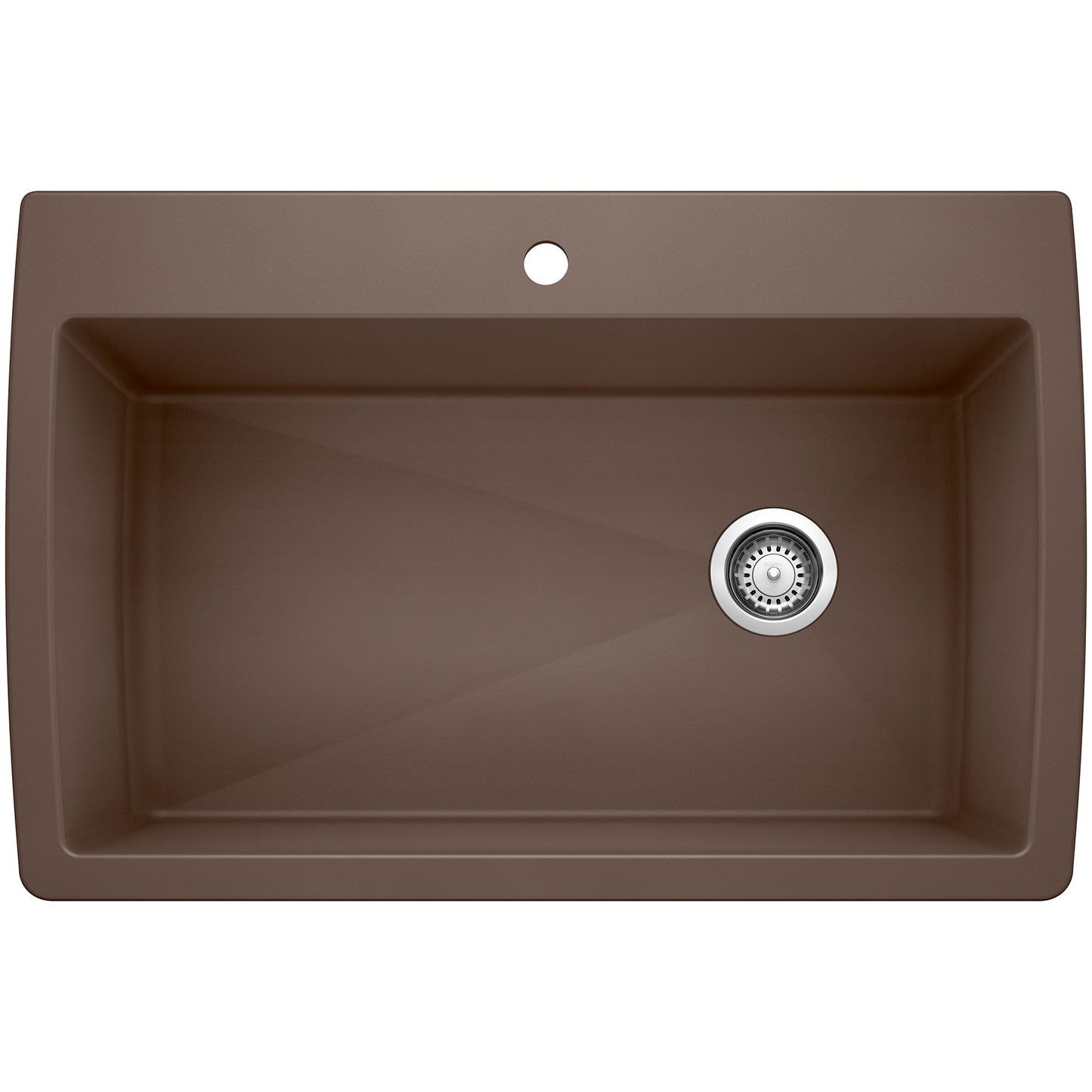 BLANCO Diamond Silgranit Drop-in or undermount 33.5-in x 22-in Granite Single bowl Kitchen Sink