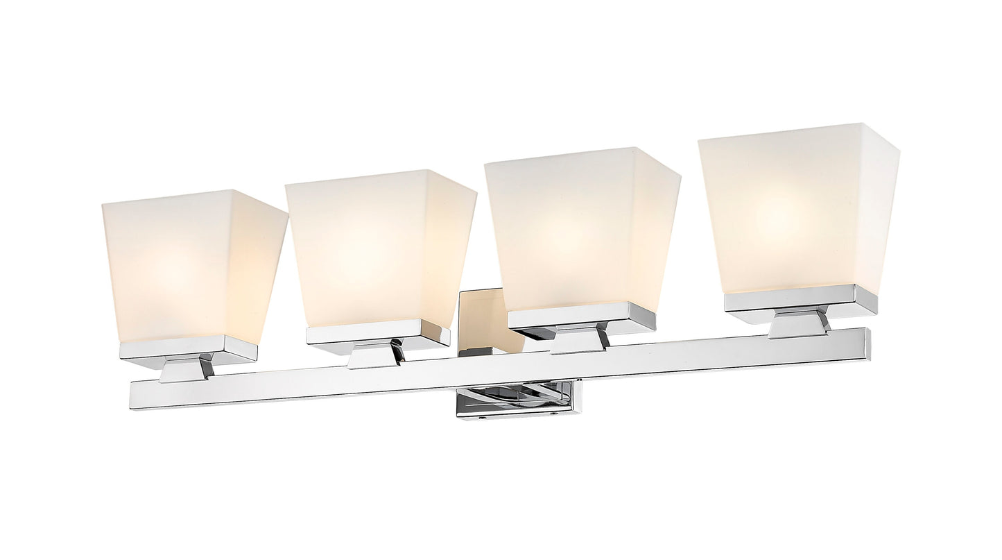 Z-Lite Astor 29-in 4 Light Polished Chrome Farmhouse Bathroom Vanity light