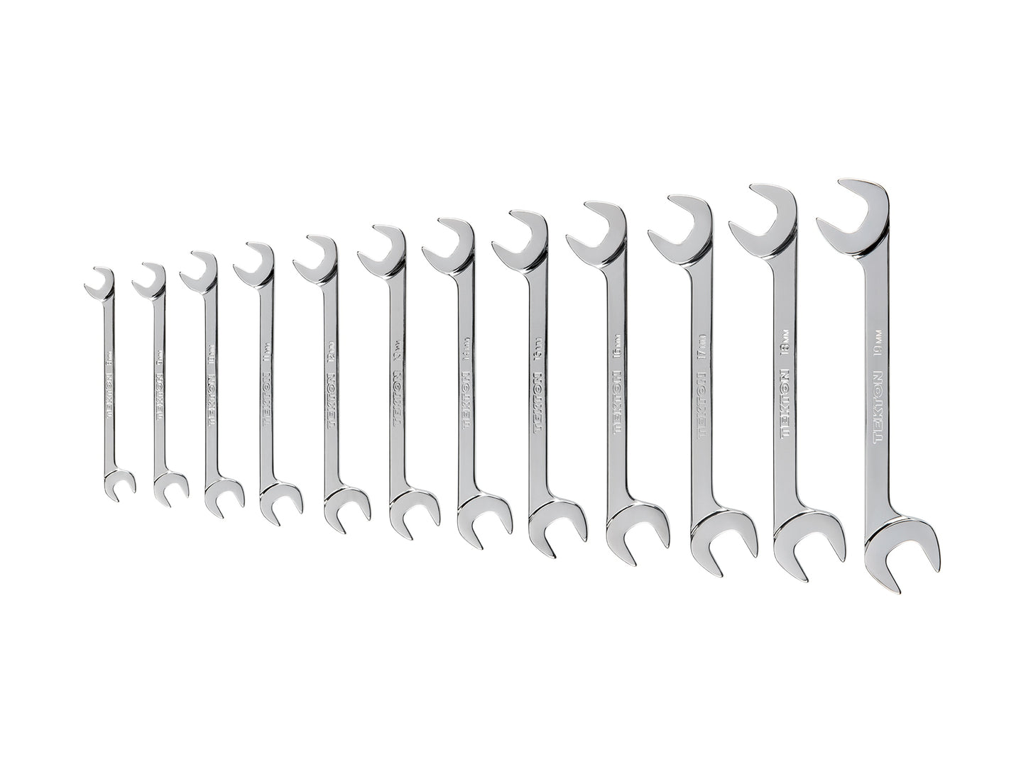 TEKTON 12-Piece Set Metric Angle Open End Wrench WAE90205