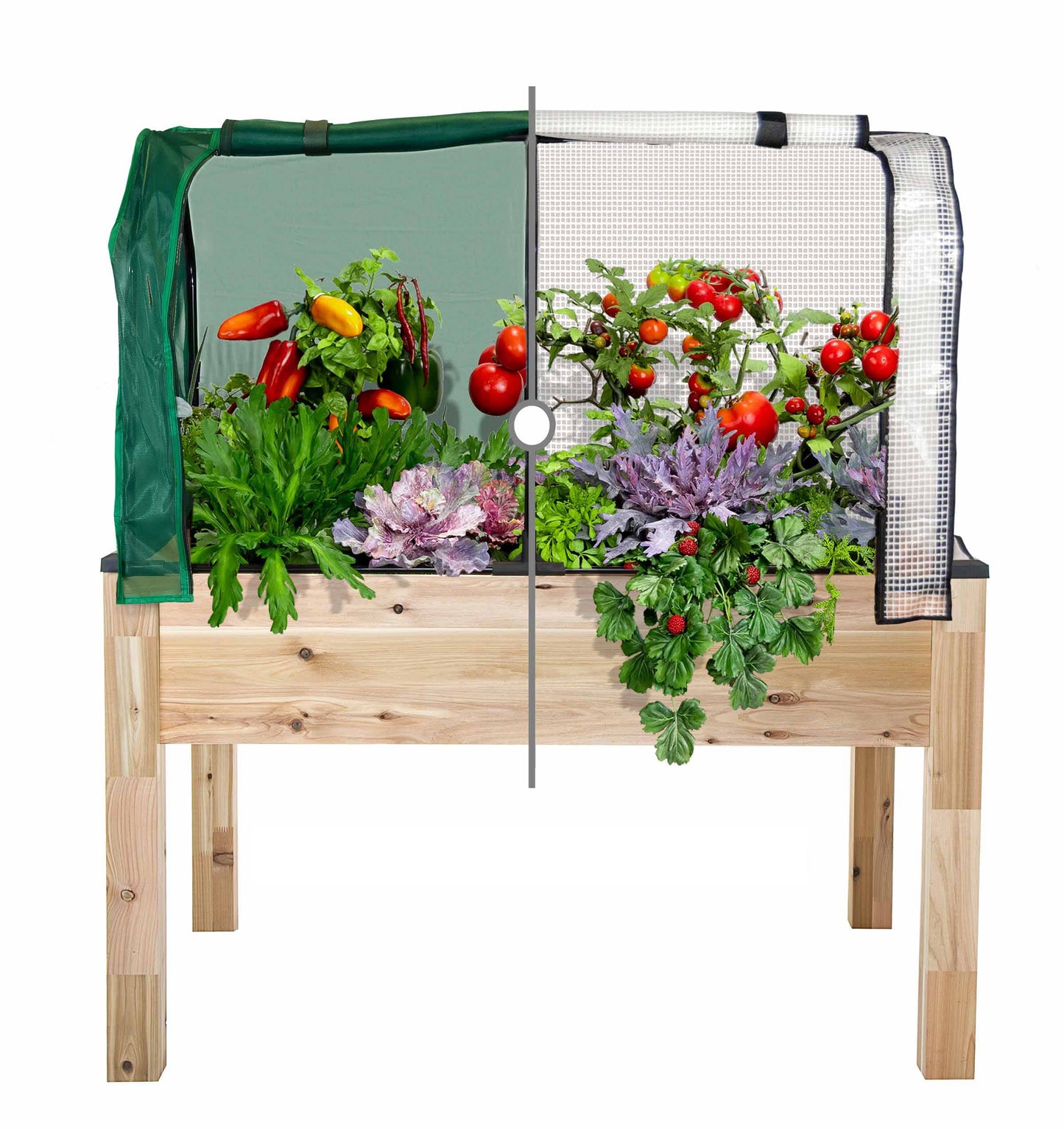 CedarCraft 33-in W x 49-in L x 53-in H Elevated Natural Cedar Raised Garden Bed