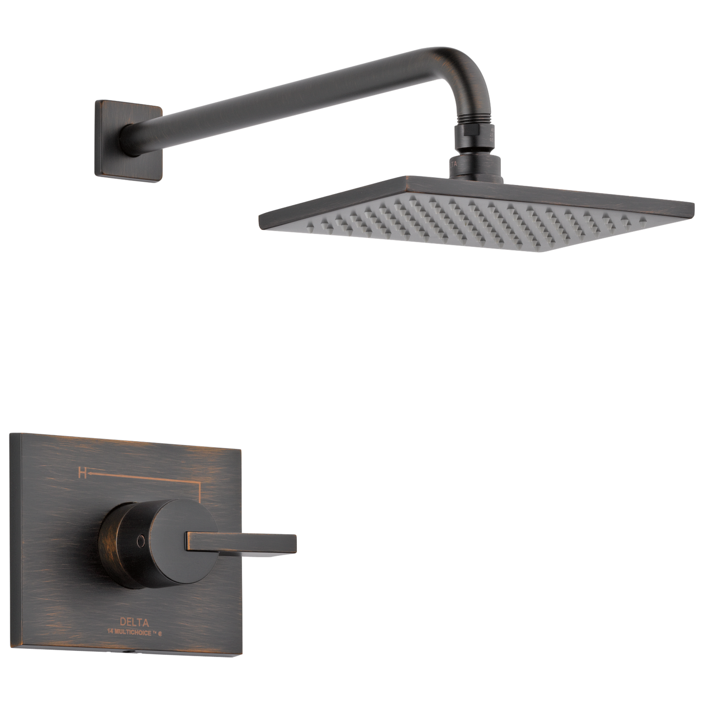 Delta Vero Venetian Bronze 1-handle 5.7000-in Square Shower Faucet (Single Function)