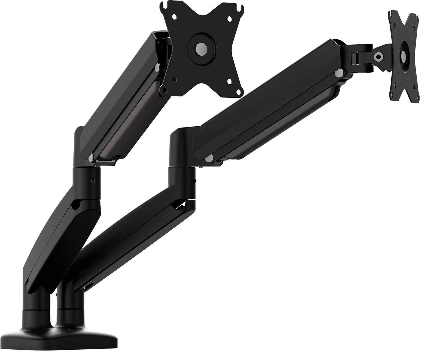 j5create - Ergonomic Dual Monitor Desk Mount for Most 17” -32” Monitors - Black