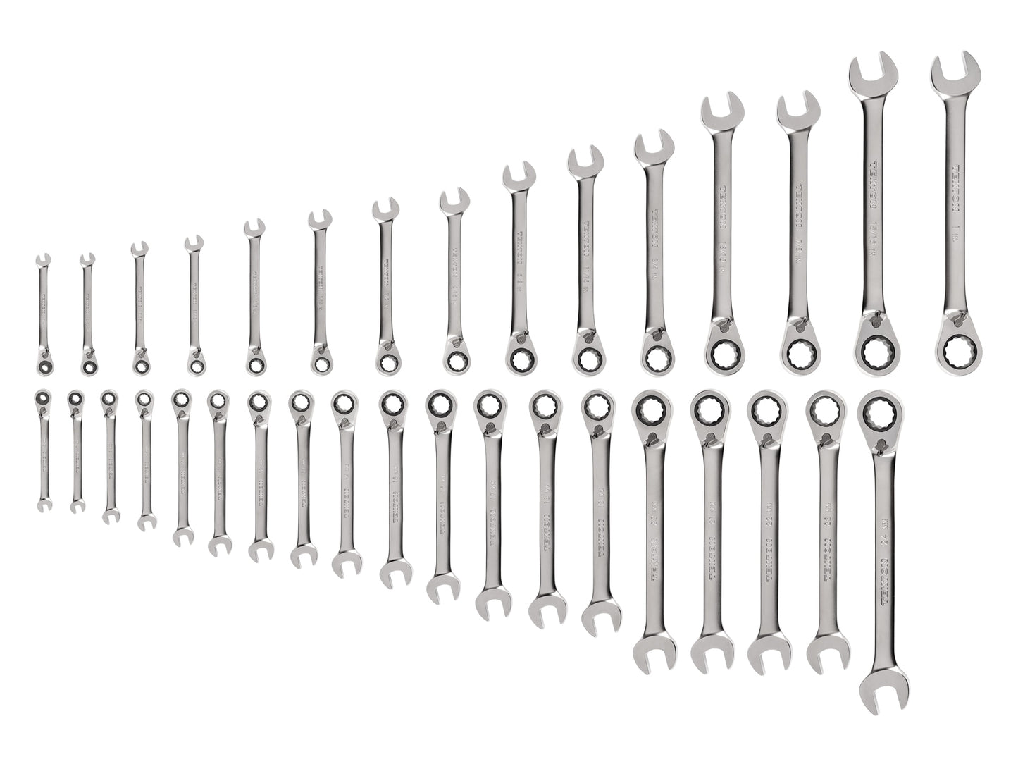 TEKTON 34-Piece Set Standard (SAE) and Metric Ratchet Wrench WRC94005