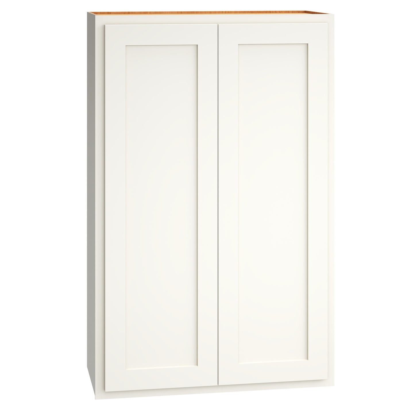 Diamond Express Jamestown 27-in W x 42-in H x 12-in D White Partial Overlay Wall Fully Assembled Plywood Cabinet Recessed Panel Shaker