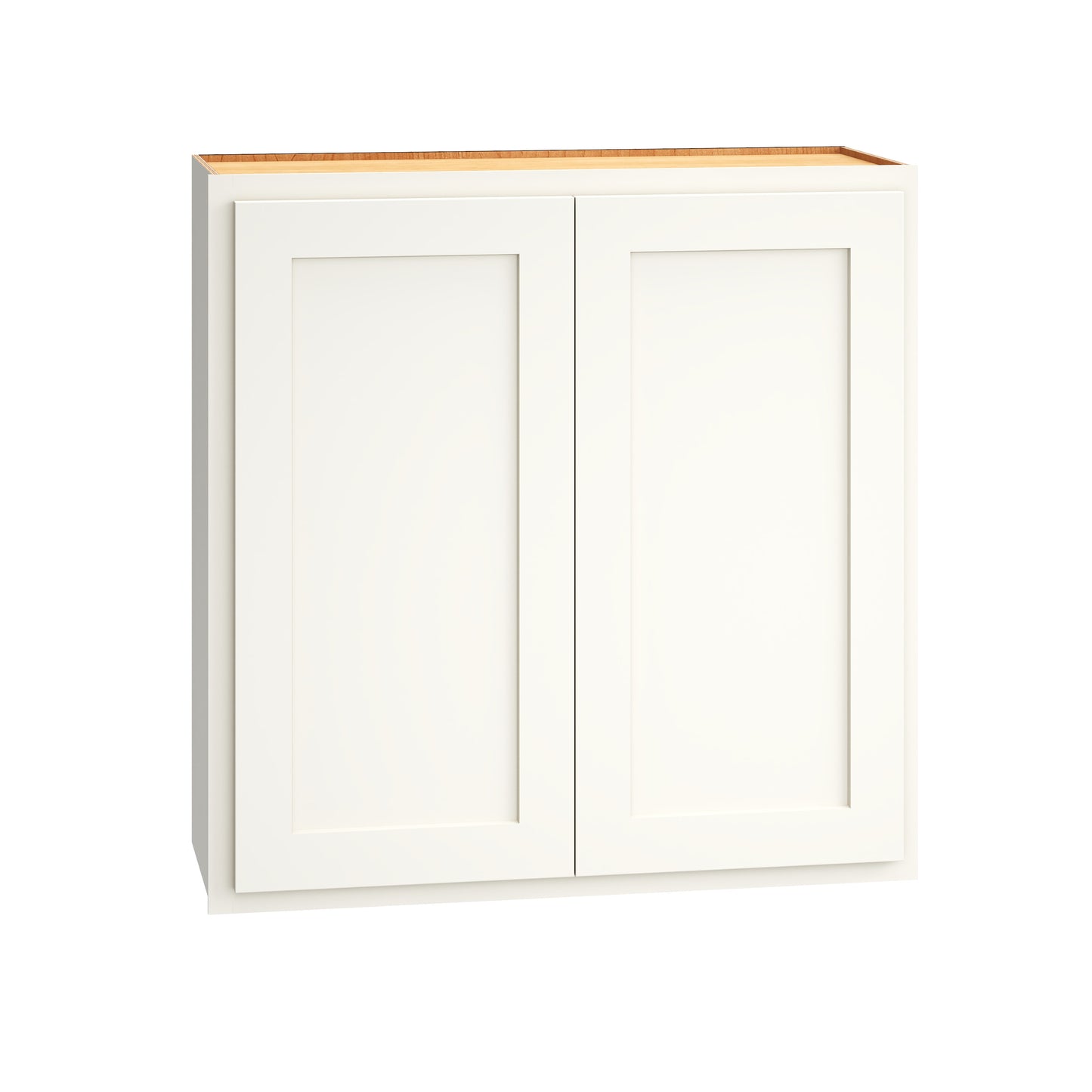 Diamond Express Jamestown 30-in W x 30-in H x 12-in D White Partial Overlay Wall Fully Assembled Plywood Cabinet Recessed Panel Shaker