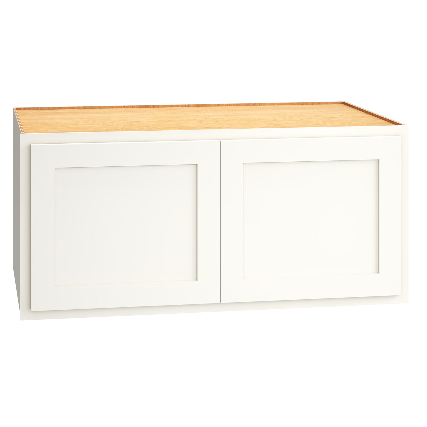 Diamond Express Jamestown 39-in W x 18-in H x 24-in D White Partial Overlay Wall Fully Assembled Plywood Cabinet Recessed Panel Shaker