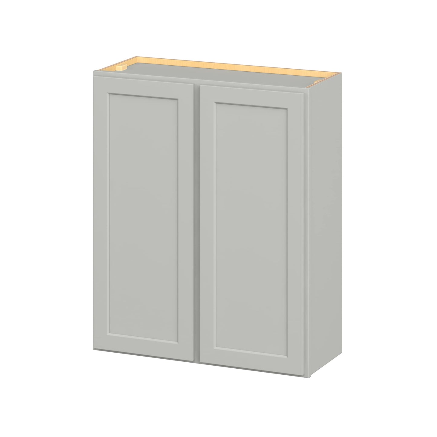 Hugo&Borg PRO Jasper 30-in W x 36-in H x 12-in D Whisper Gray Wall Ready to Assemble (RTA) Plywood Cabinet Flat Panel Shaker