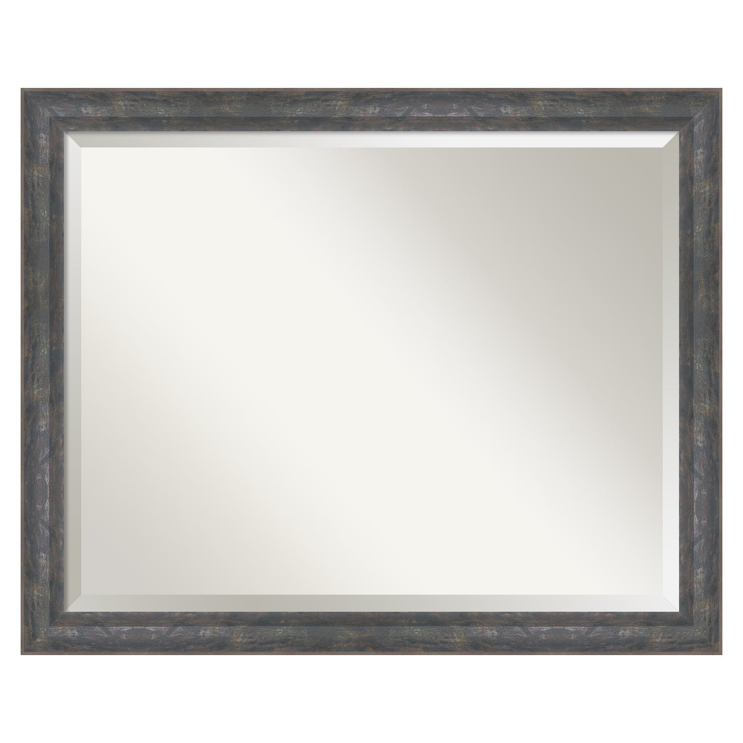 Amanti Art Angled Metallic Rainbow Frame 31.25-Inches W x 25.25-Inches H Rectangle Angled Metallic Rainbow Framed Vanity Mirror