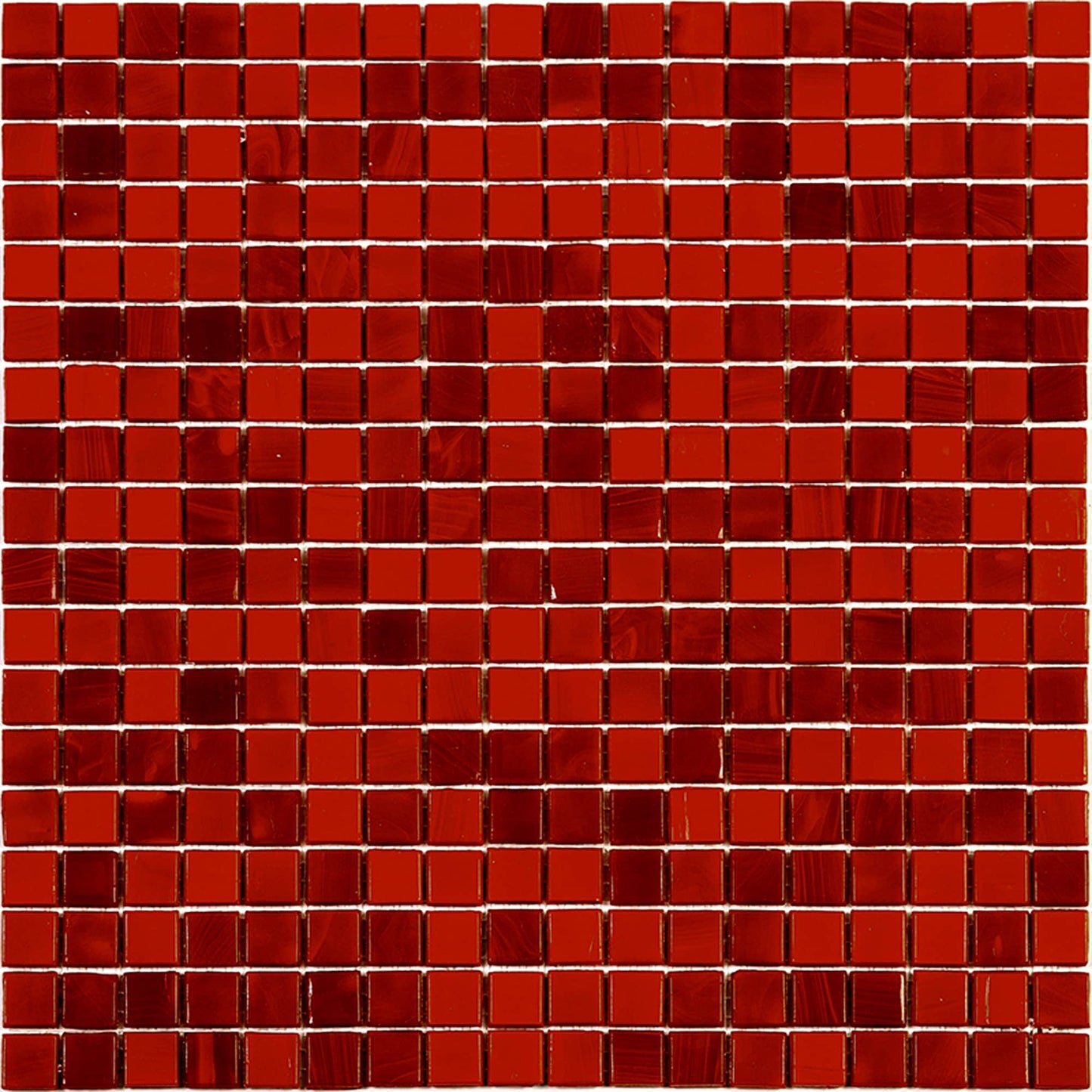 Apollo Tile Skosh Rose Red 11-1/2-in x 11-1/2-in Glossy Glass Mosaic Floor and Wall Tile ( 18.69-sq ft Carton )