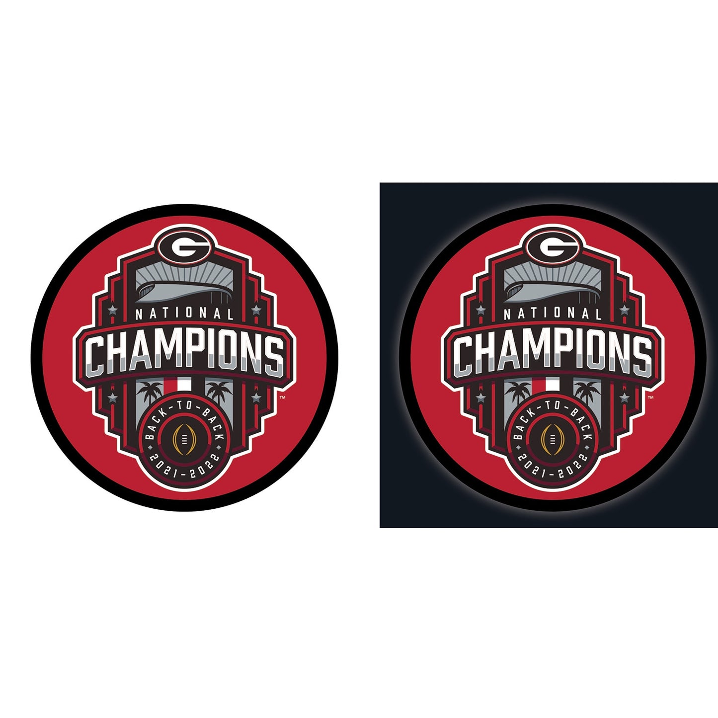 Evergreen Georgia Bulldogs 23-in W x 23-in H Acrylic Sports Wall Phrases Wall accent