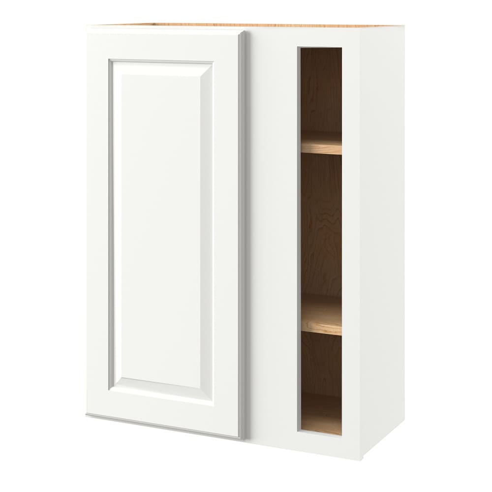allen + roth Tilson 27-in W x 39-in H x 12-in D Linen Blind Corner Wall Fully Assembled Cabinet Raised Panel Square