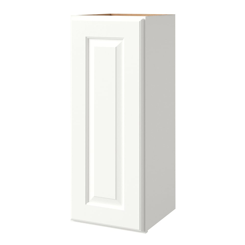 allen + roth Tilson 12-in W x 39-in H x 12-in D Linen Wall Fully Assembled Cabinet Raised Panel Square