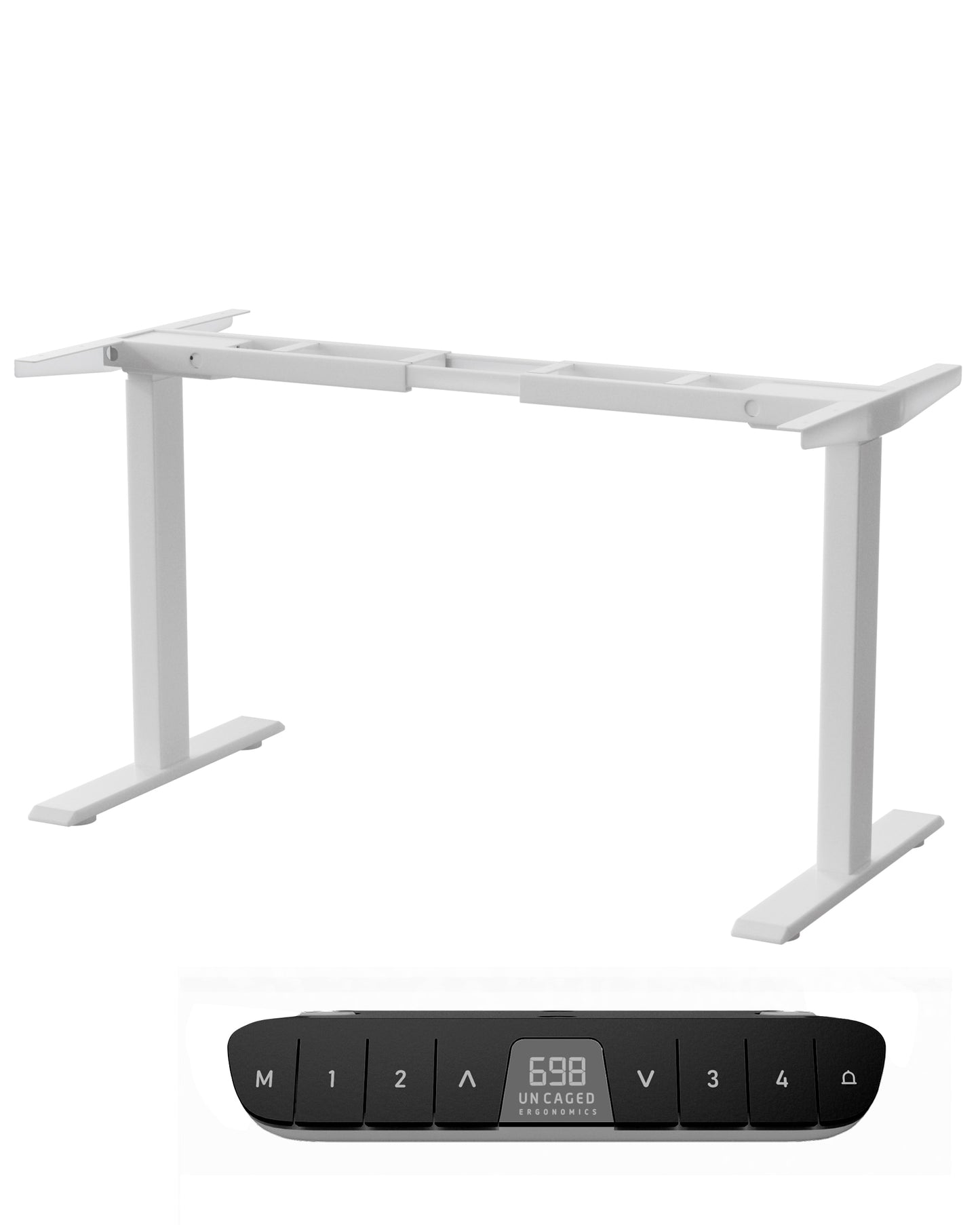 Uncaged Ergonomics 71-in White Modern/Contemporary Standing desk