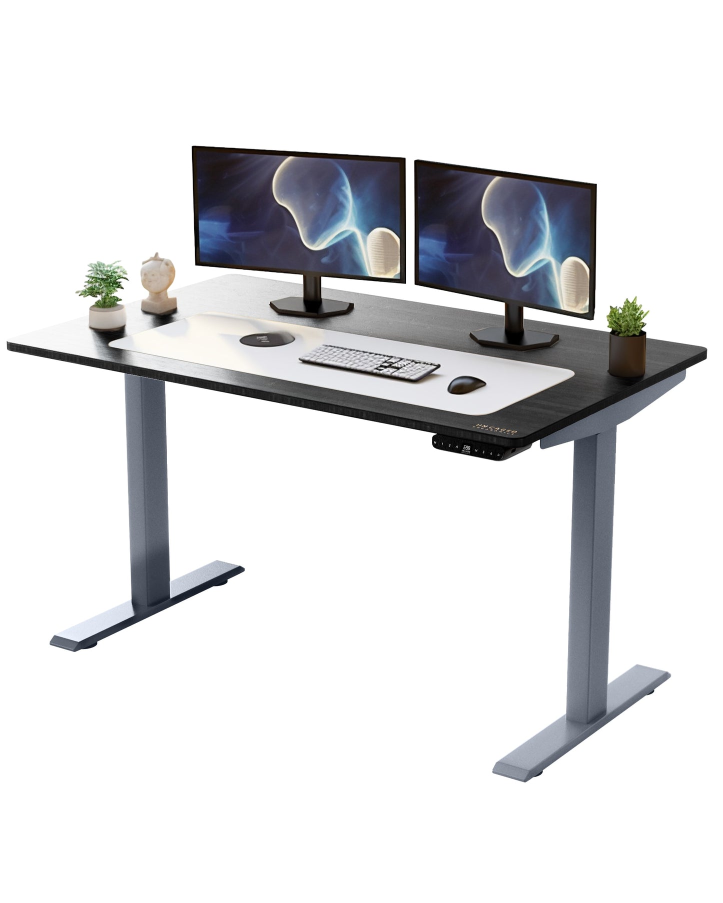 Uncaged Ergonomics 60-in Gray Modern/Contemporary Bamboo Standing desk