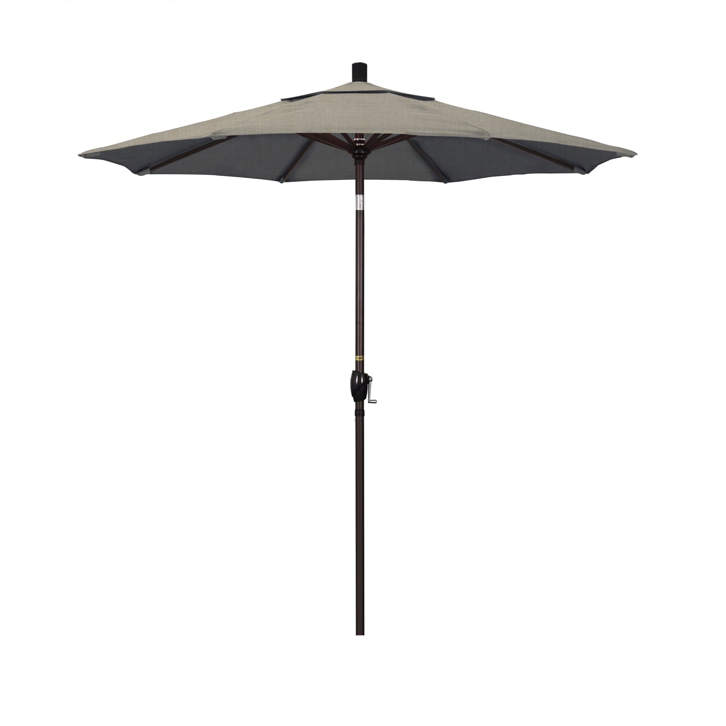 California Umbrella 7.5-Feet Aluminum Gray Market Patio Umbrella