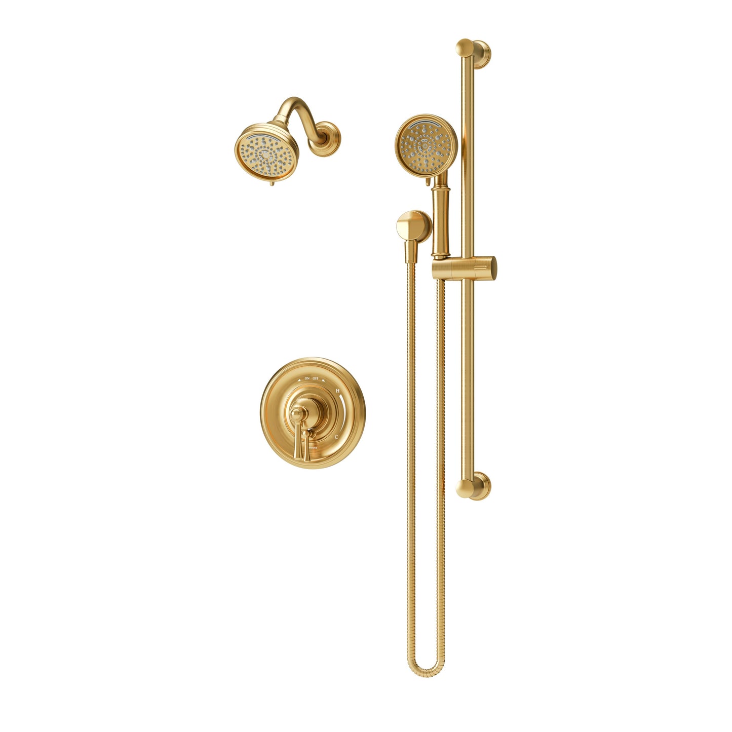 Symmons Braston Brushed Bronze 4.07-in Dual Head Built-In Shower Faucet System