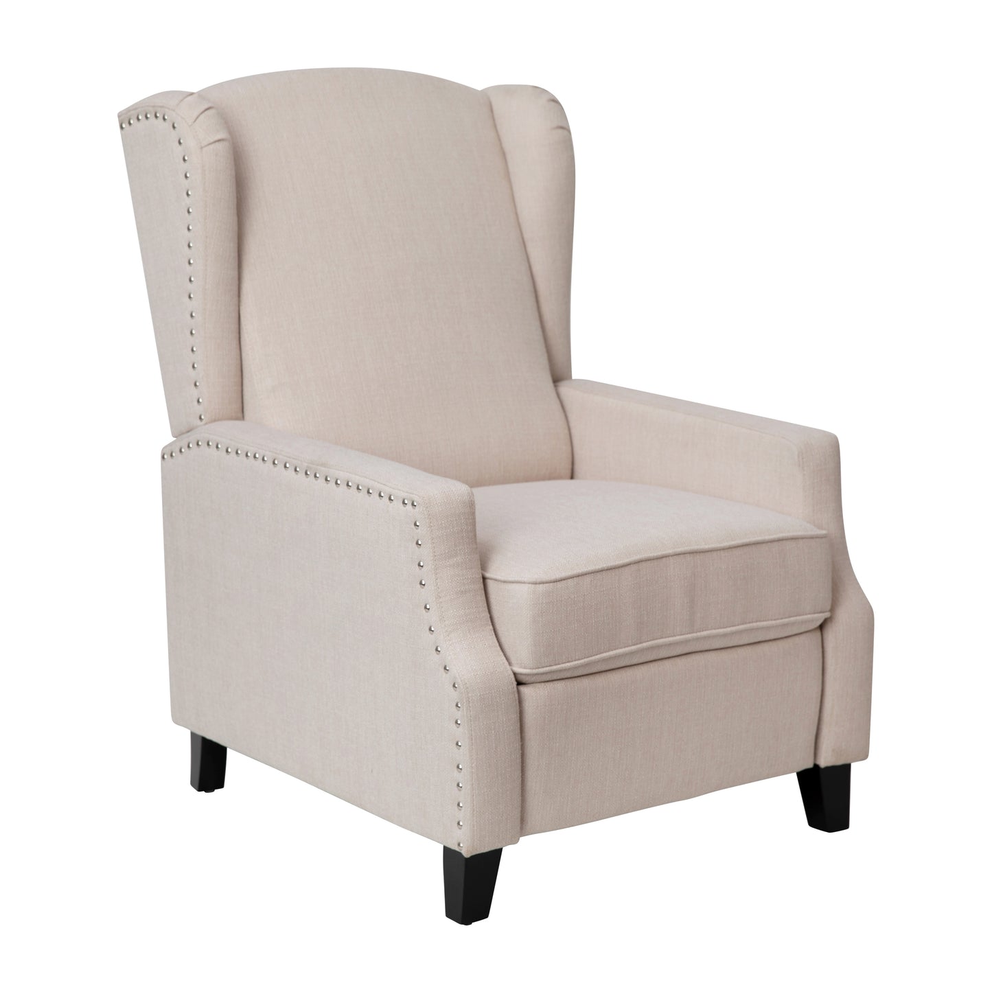 Flash Furniture Prescott Cream Polyester Upholstered Recliner