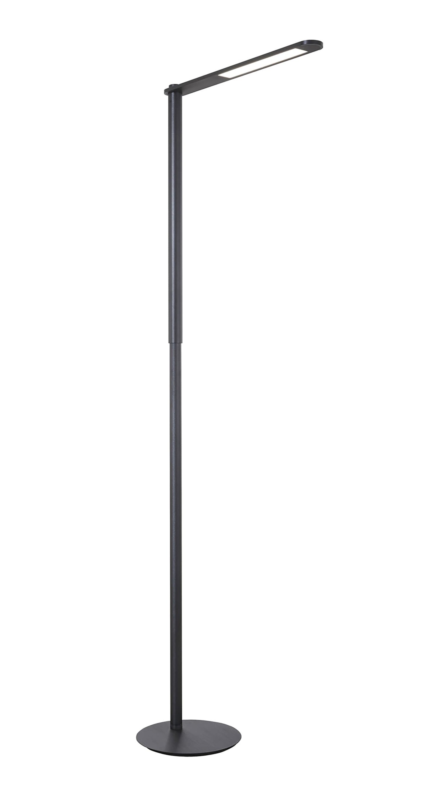 George Kovacs Kovacs Task Portables 56.63-in Anodized Brushed Black Shaded floor lamp Floor Lamp with Metal Shade