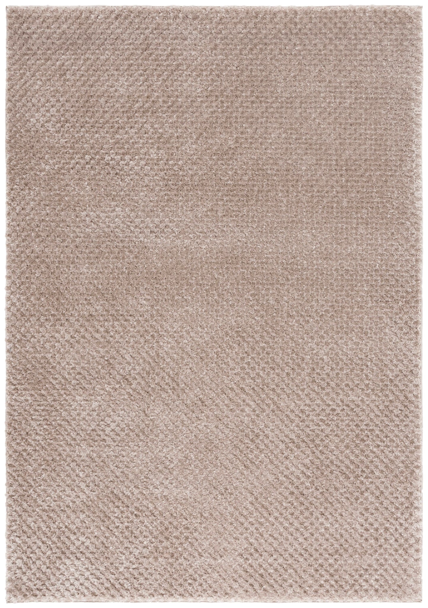 Safavieh 9 x 12 (ft) Loomed Polyester Taupe Rectangular Indoor Solid Mid-Century Modern Professionally Clean Only Area rug