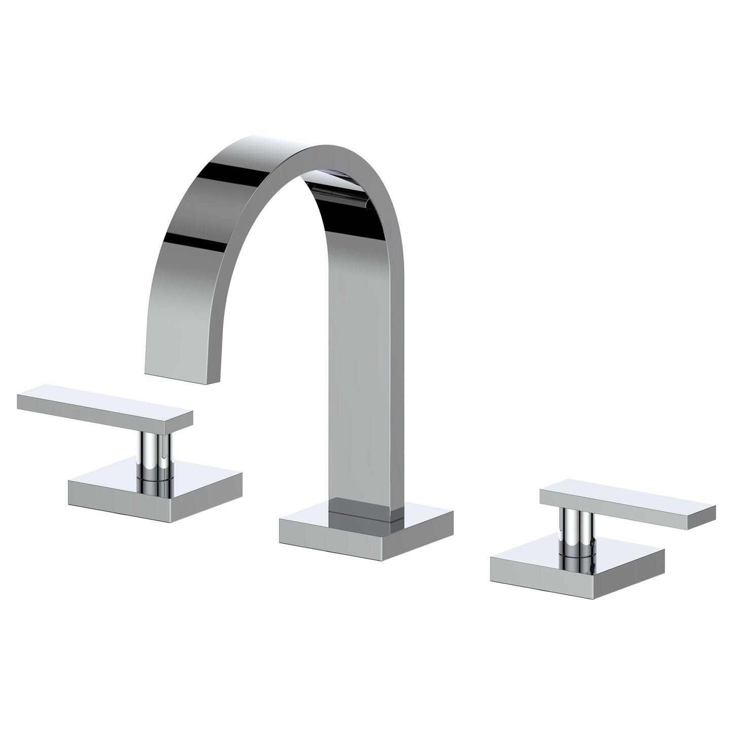 ZLINE KITCHEN & BATH Bliss Chrome Widespread 2-handle Low-arc Residential Handle Bathroom Sink Faucet with Drain