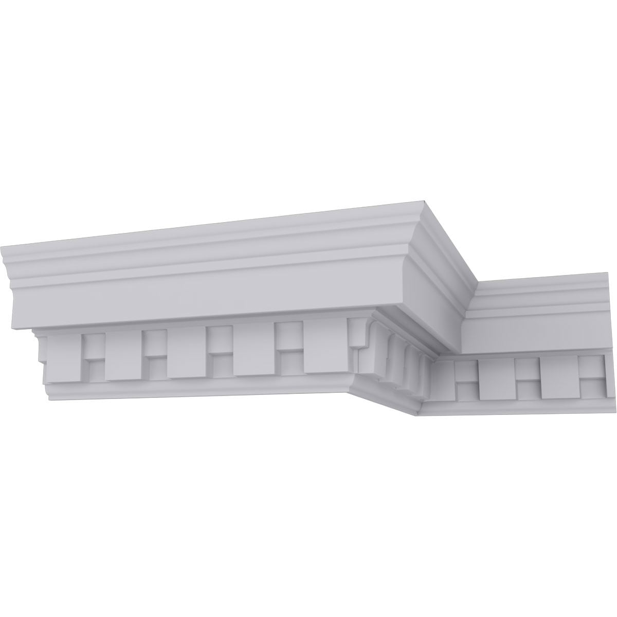 Ekena Millwork 2-5/8-in T x 2-7/8-in W x 7-ft 10-1/2-in L Primed Urethane 1378658 Crown Moulding 12 -Pack