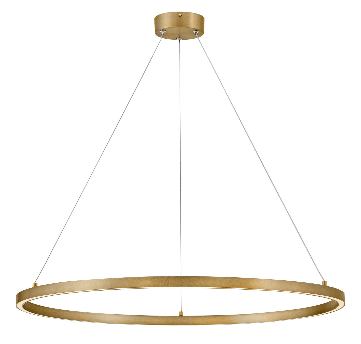 Lark Kenna 1 -Light Satin Brass Indoor LED Aluminum Chandelier