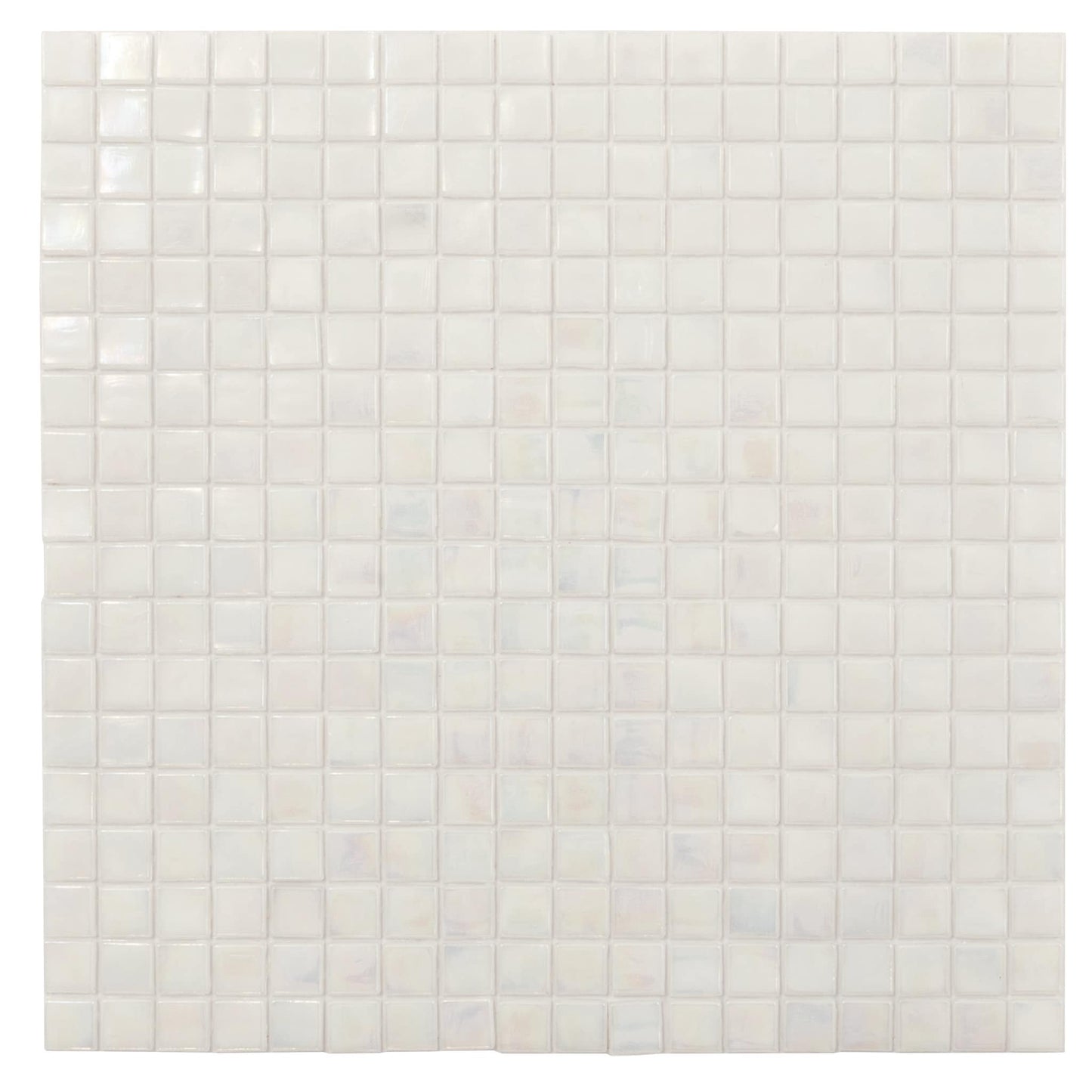 Apollo Tile Skosh Dark Bone White 11-1/2-in x 11-1/2-in Glossy Glass Mosaic Floor and Wall Tile ( 18.69-sq ft Carton )