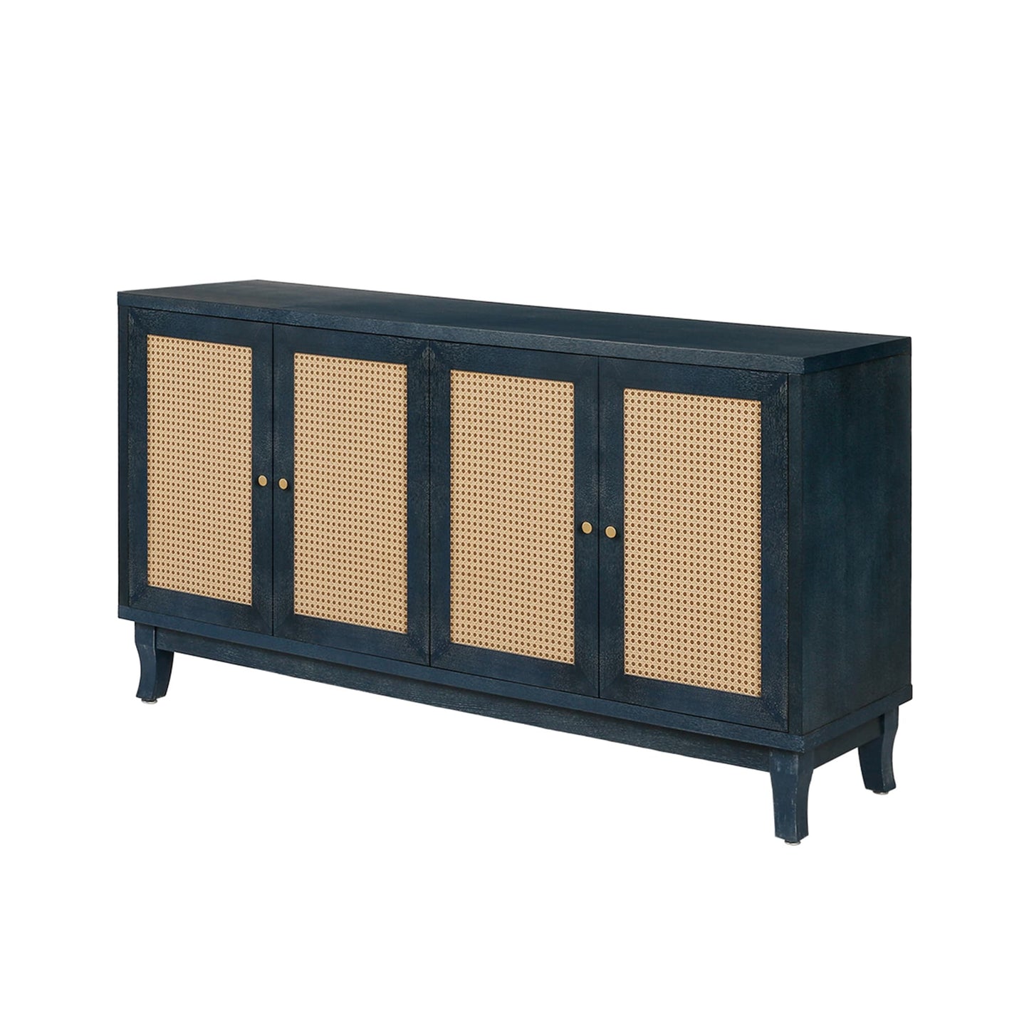 Bybafun Contemporary/Modern Blue Sideboard