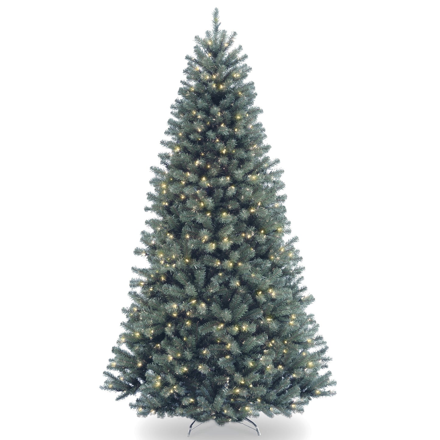 National Tree Company 7-ft North valley spruce Pre-lit Artificial Christmas Tree with White Incandescent Lights
