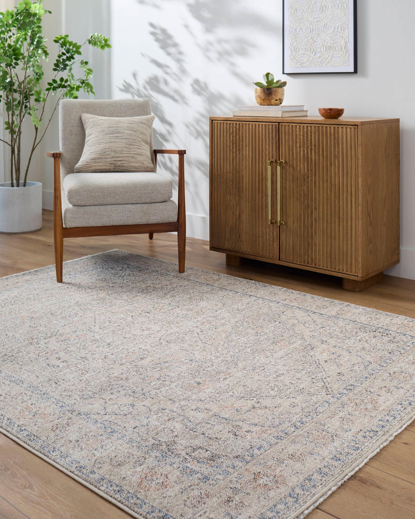 Livabliss Galey Alix Maria Elena 8 x 10 (ft) Flatweave Polyester Beige Rectangular Indoor Vintage Spot Clean Only Pet Friendly Area rug