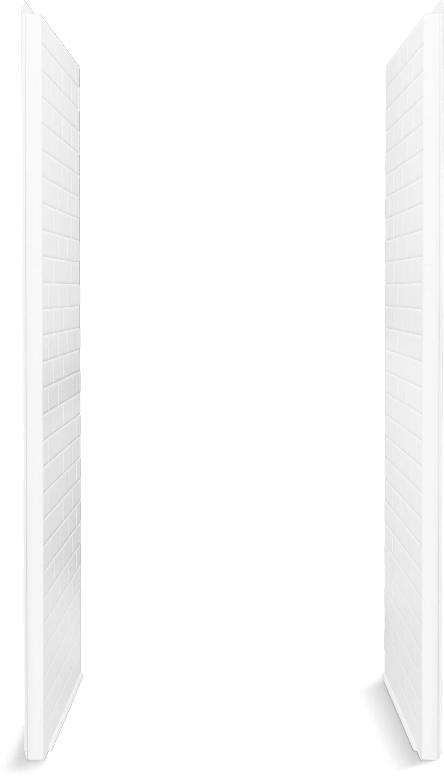 Sterling Traverse 34-in W x 2-in D x 73.5-in H White 2 -Piece Direct to Stud Alcove Shower side wall panel