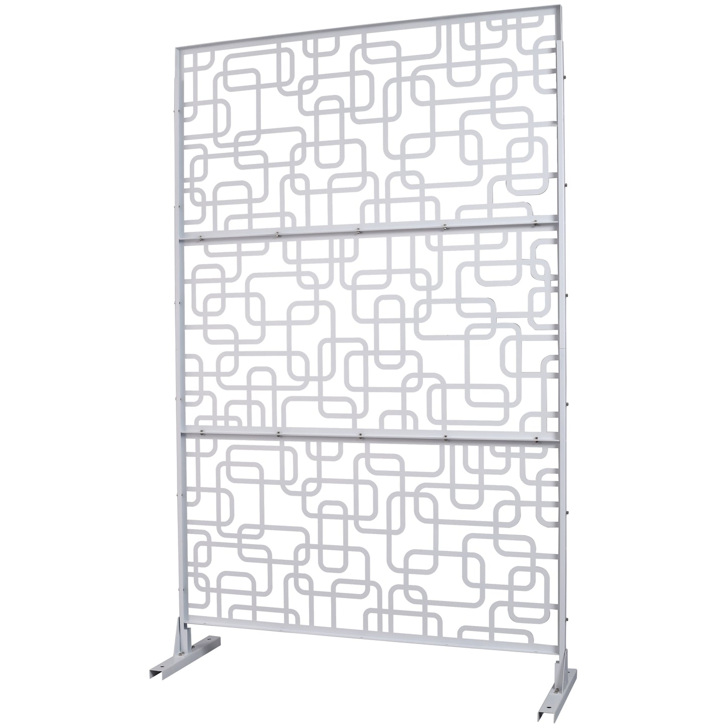 CESICIA 1 -Panel White Metal Contemporary/Modern Style Room Divider
