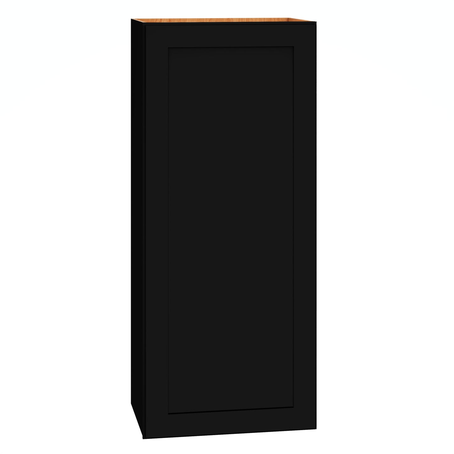 Diamond Express Jamestown 18-in W x 42-in H x 12-in D Black Wall Fully Assembled Plywood Cabinet Recessed Panel Shaker