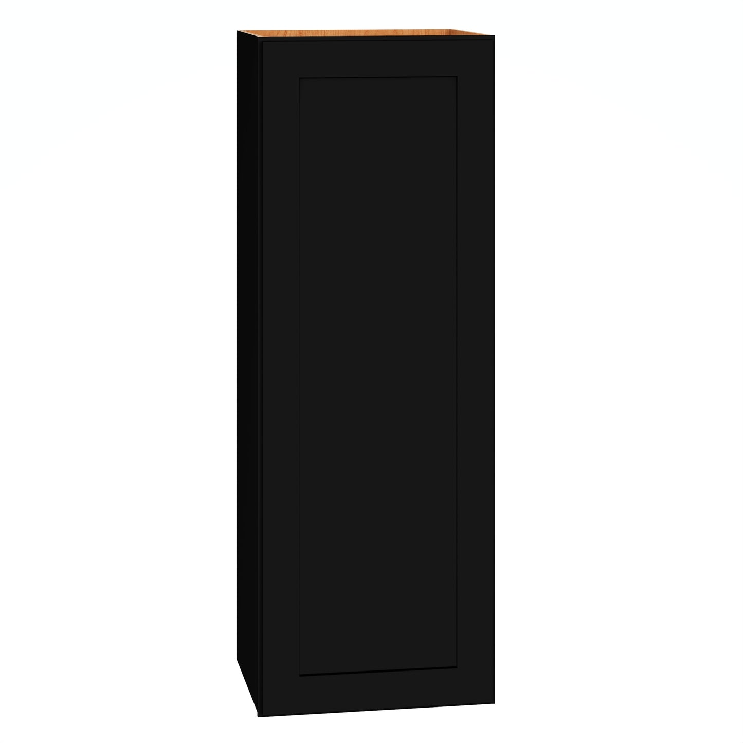 Diamond Express Jamestown 15-in W x 42-in H x 12-in D Black Wall Fully Assembled Plywood Cabinet Recessed Panel Shaker