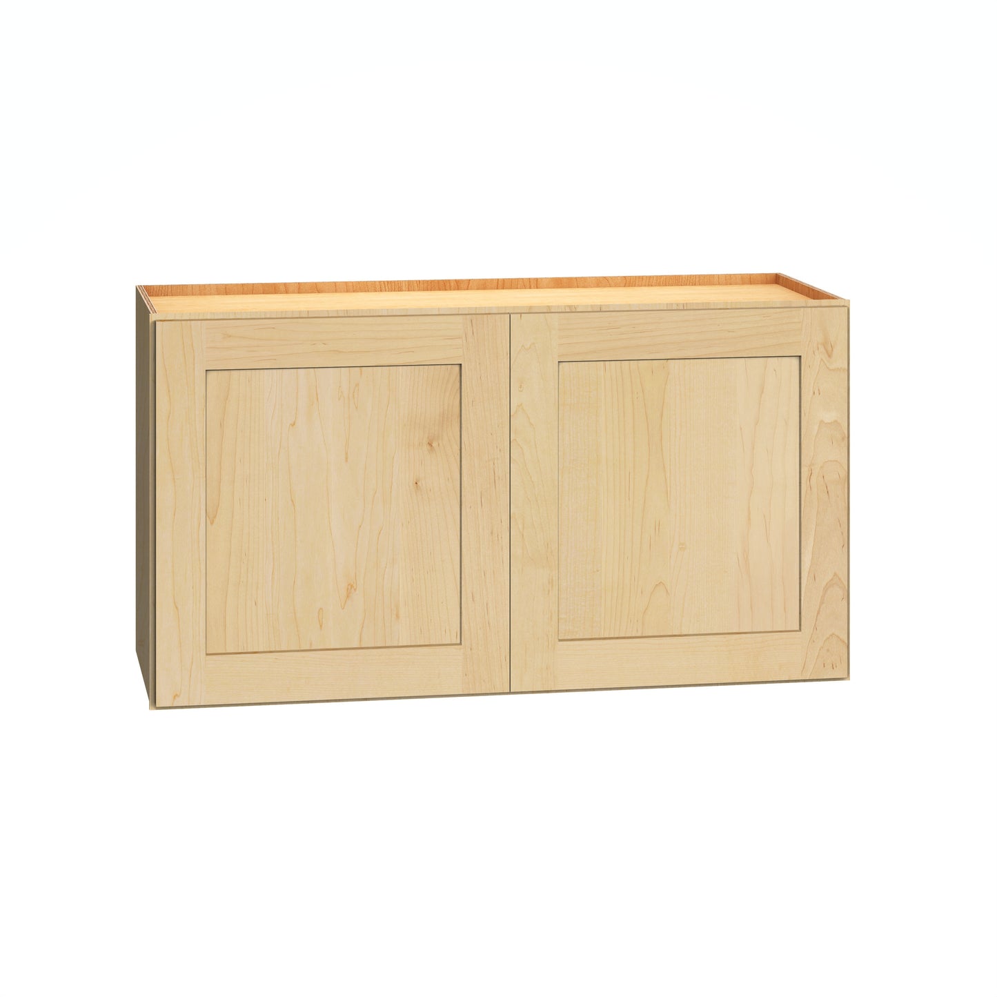 Diamond Express Jamestown 33-in W x 18-in H x 12-in D Natural Light Brown Wall Fully Assembled Plywood Cabinet Recessed Panel Shaker