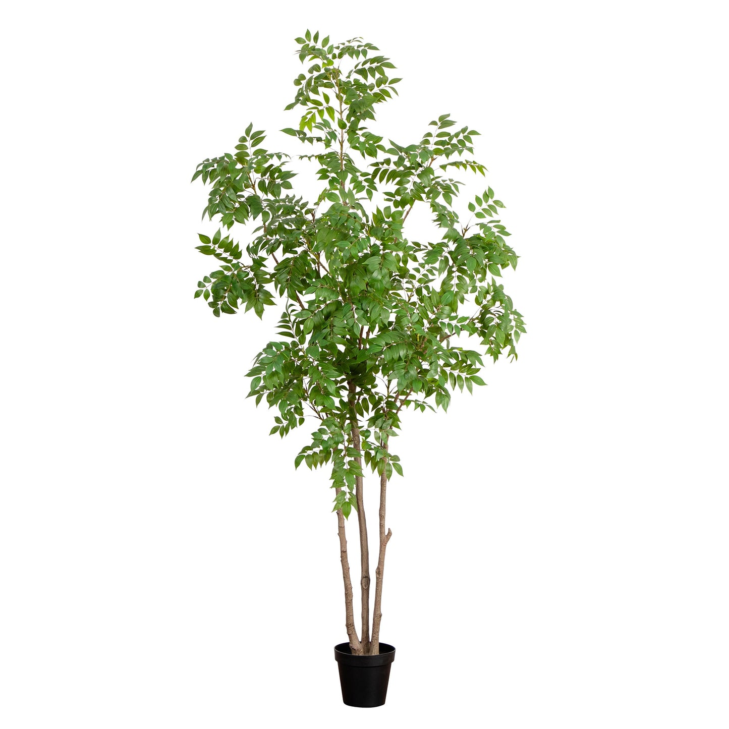 Nearly Natural 96-in Green Indoor Floor Mixed greenery Artificial tree